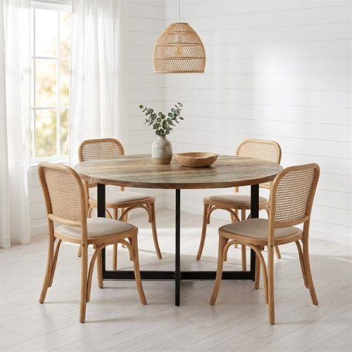 "Rowe" Dining Table 150x75 cm Solid Wood Reclaimed