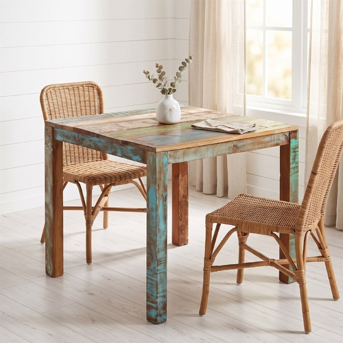 "Russell" Dining Table 82x80x76 cm Solid Reclaimed Wood