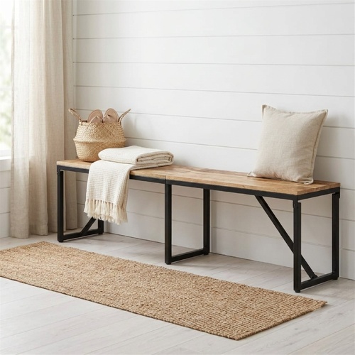 "Tappeiner" Bench 160x35x46 cm Solid Wood Mango
