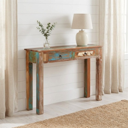 "Tristania" Console Table 110x30x75 cm Solid Wood Reclaimed