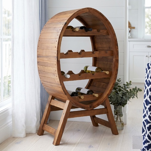 "Lutana" Wine Rack 13 Bottles Solid Acacia Wood