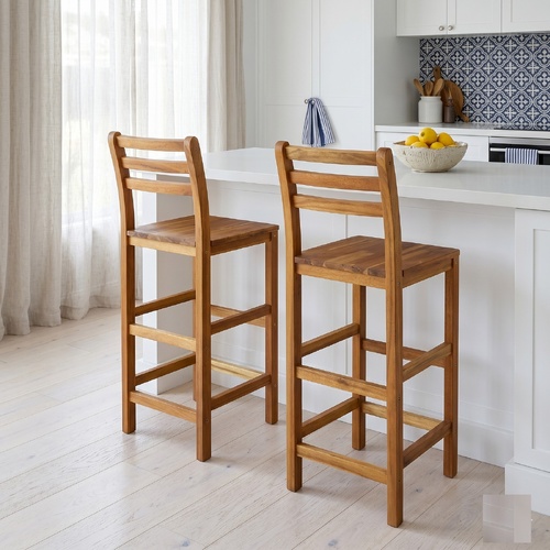 "Malvern" Bar Chairs 2 pcs Solid Acacia Wood