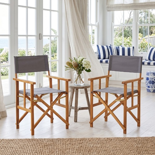 "Marjory" Director's Chairs Solid Acacia Wood