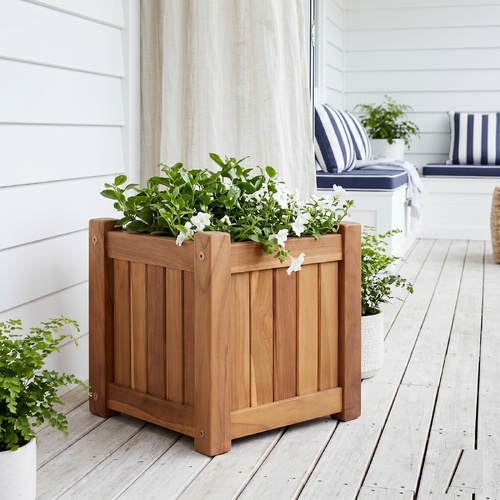 "Mileham" Raised Bed 30x30x30 cm Solid Teak Wood