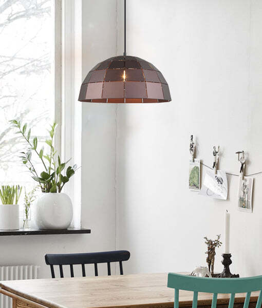 ARMIS: Retro Tiled Dome Shape Pendant Lights Coffee