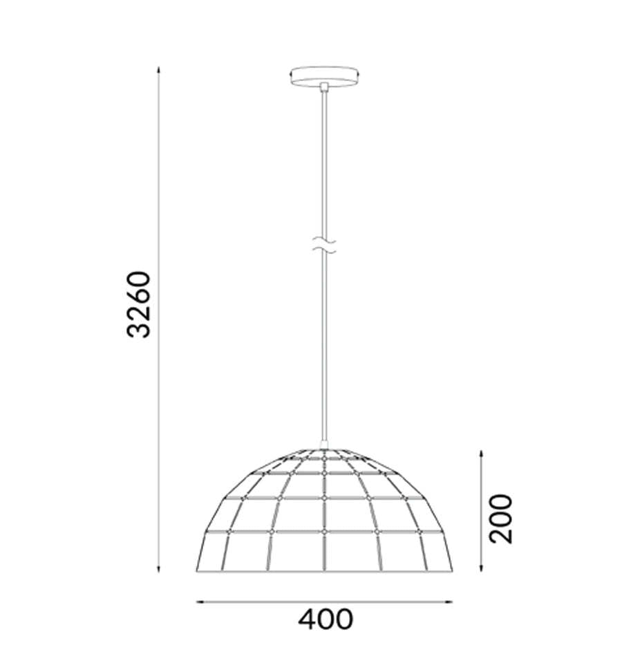 ARMIS: Retro Tiled Dome Shape Pendant Lights Coffee
