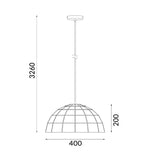 ARMIS: Retro Tiled Dome Shape Pendant Lights Coffee