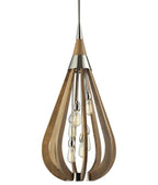BONITO: Rustic Large Taupe Tear Drop Pendant Light 492mm Diameter