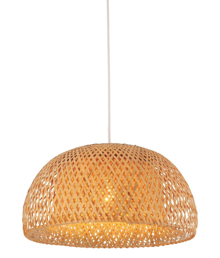 CANASTA: Bohemian Natural Bamboo Finish Pendant Light OD450mm x L260mm