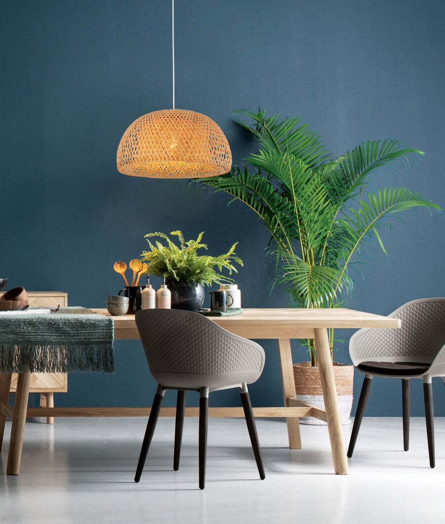 CANASTA: Bohemian Natural Bamboo Finish Pendant Light OD450mm x L260mm