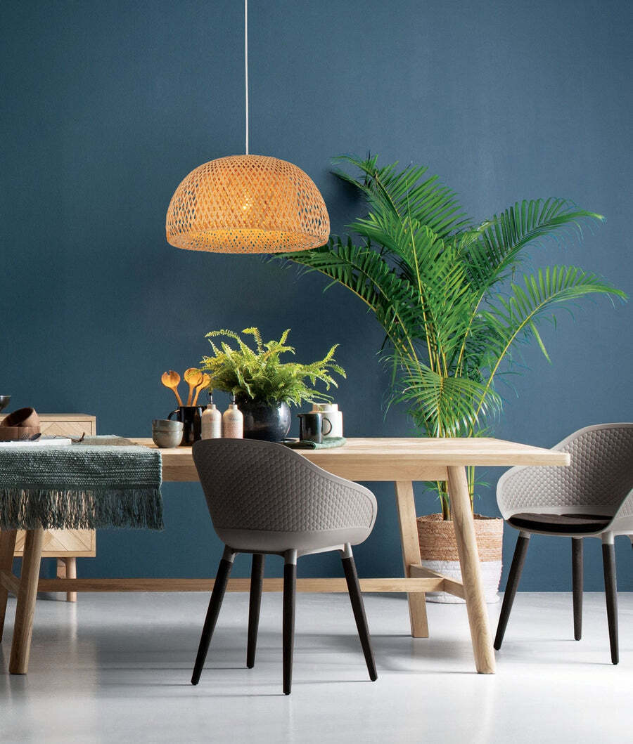 CANASTA: Bohemian Natural Bamboo Finish Pendant Light OD450mm x L260mm
