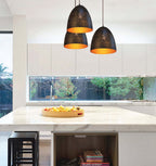 CELESTE: Bohemian Rustic Ellipse Shape Pendant Light 305mm