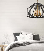 GAMBA: Industrial Rustic Wide Angular Cage Pendant Lights 600mm Black