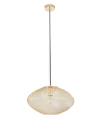 GOLPE: Oval Stainless Steel Pendant Lights Champagne Gold 400mm