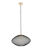 GOLPE: Oval Stainless Steel Pendant Lights Black Gold 600mm