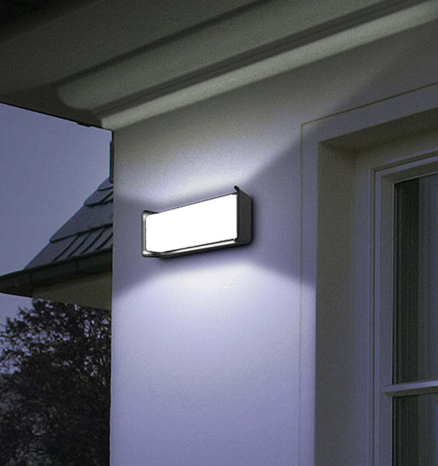 HEKA: Surface Mounted Rectangular LED Exterior Wall Lights IP65 White