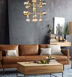 HEXADE: Interior Modern Abstract Pendant Light - 16 Lamps Matte Gold