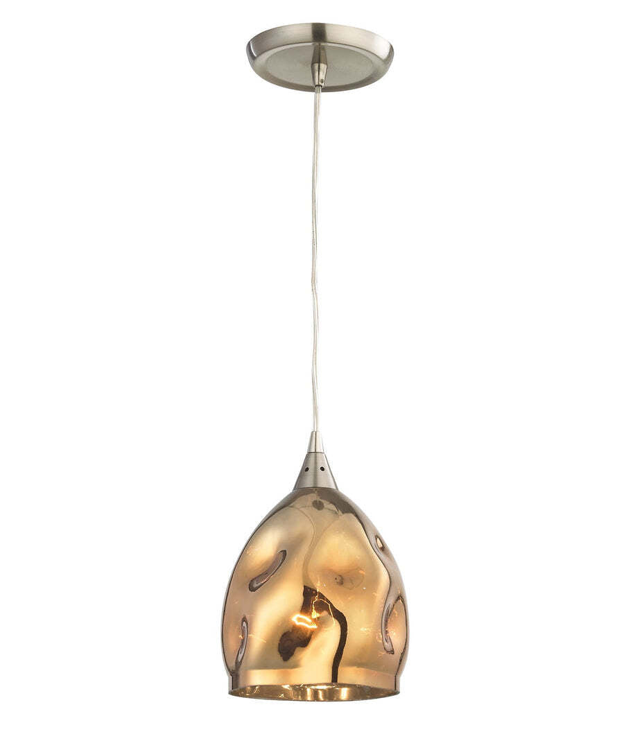 ORDITO: Abstract Chrome With Glass Ellipse Pendant Lights Gold Plated