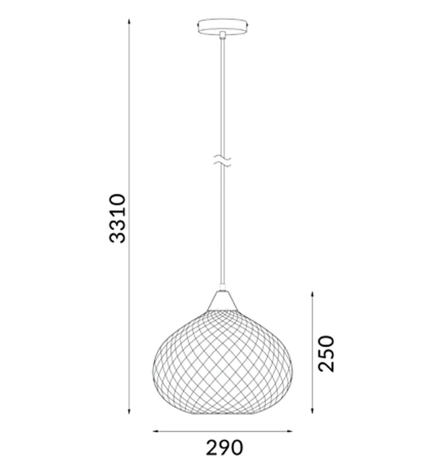RICTUS: Bohemian Glass Wine Glass Shape Pendant Lights Copper Color