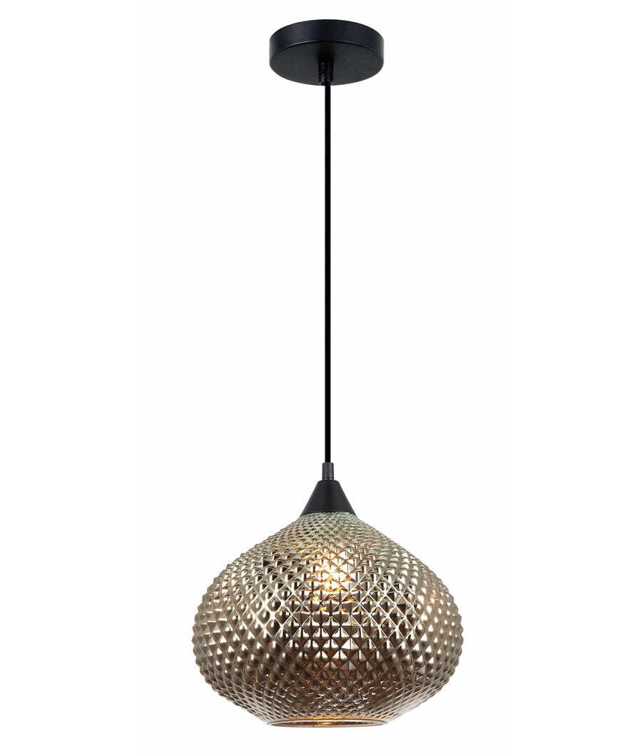 RICTUS: Bohemian Glass Wine Glass Shape Pendant Lights Chrome Color