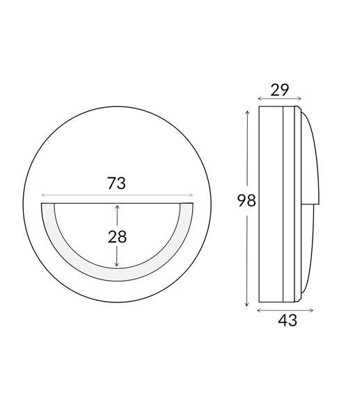 STE: Exterior LED 240V Antique Brass Eyelid Step/Wall Lights IP65