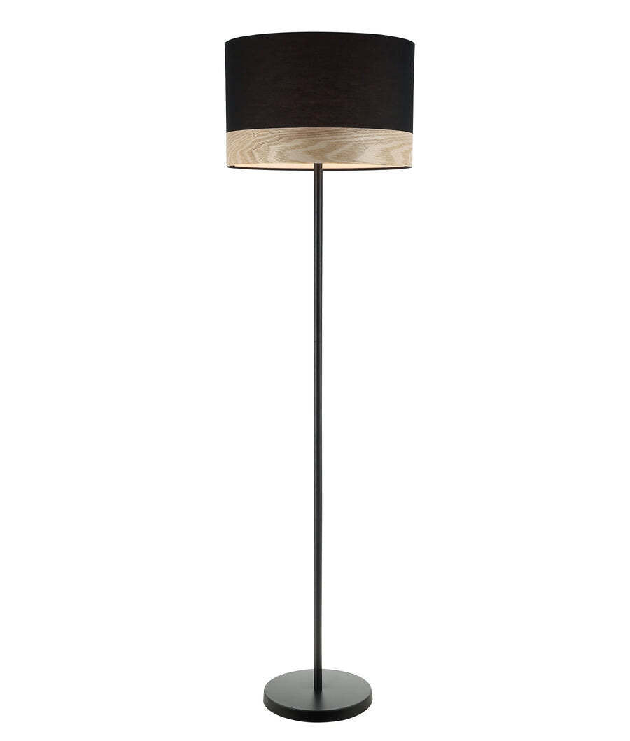 TAMBURA: Scandinavian Large Round Drum Shape Floor Lamps Black