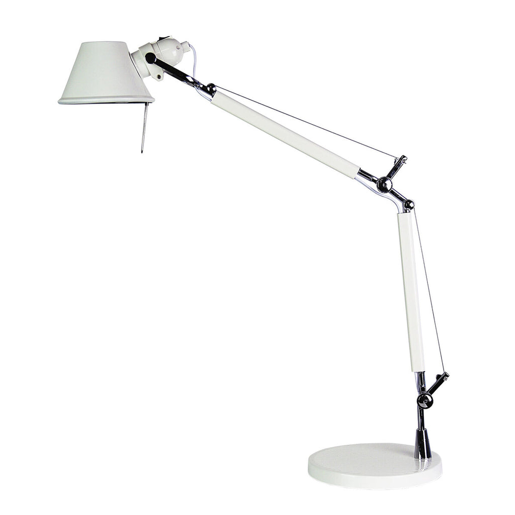 Oriel Lighting FORMA Retro Styled Adjustable Task Lamp in White