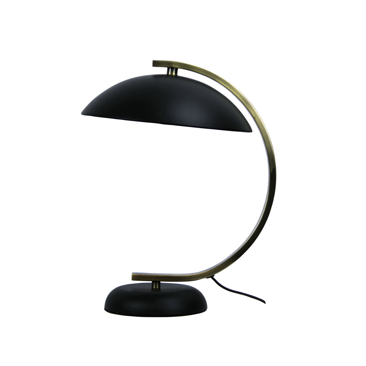 Oriel Lighting DECO Table Lamp Black Antique Brass