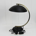 Oriel Lighting DECO Table Lamp Black Antique Brass