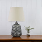 Oriel Lighting DARIA Ceramic Table Lamp with Shade