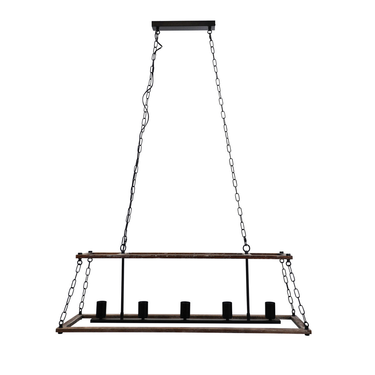 Oriel Lighting ISLAND 5 Light Timber Pendant Light