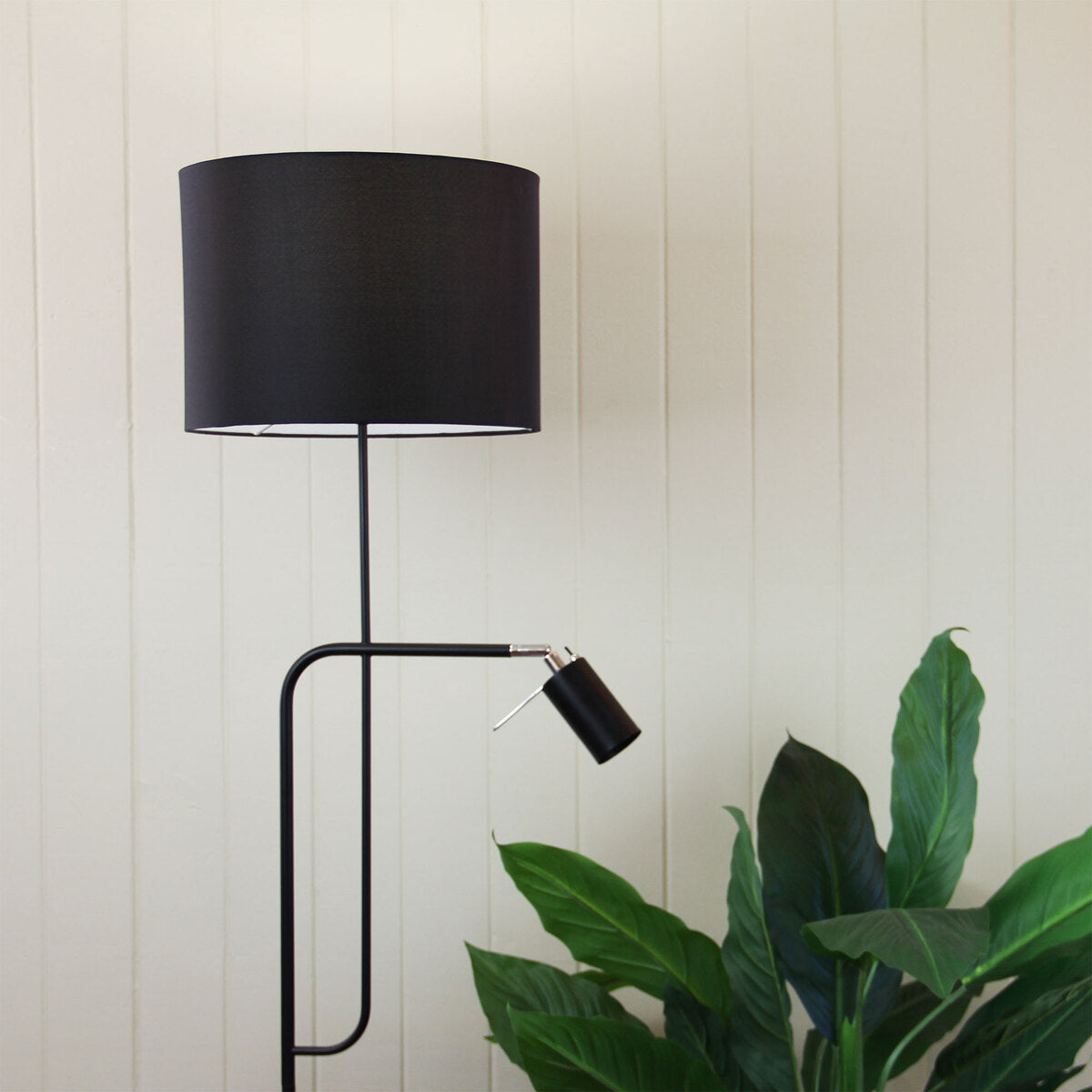 Oriel Lighting CARMEN Floor Lamp Mother-and-Child Twin Head Industrial Style