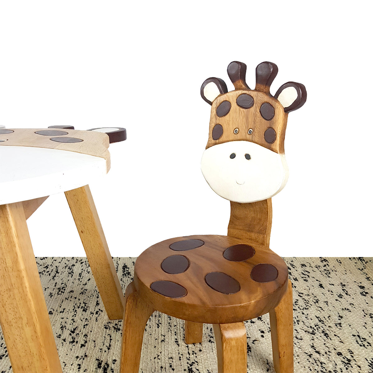 Kids Wooden Chair Giraffe