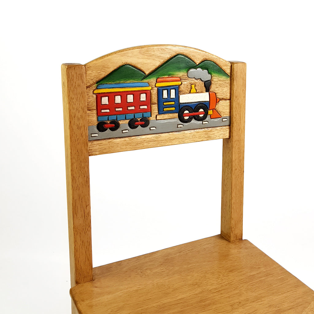 Airplane Design Kids Wooden Table Chairs Set