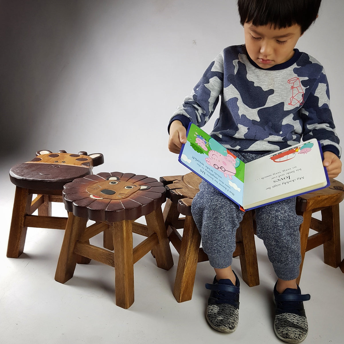 Kids Wooden Stool