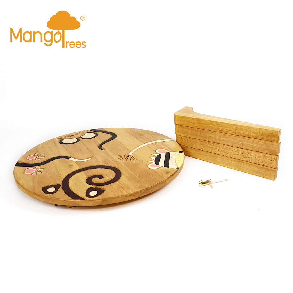 Kids Wooden Table Mix Animal Tails