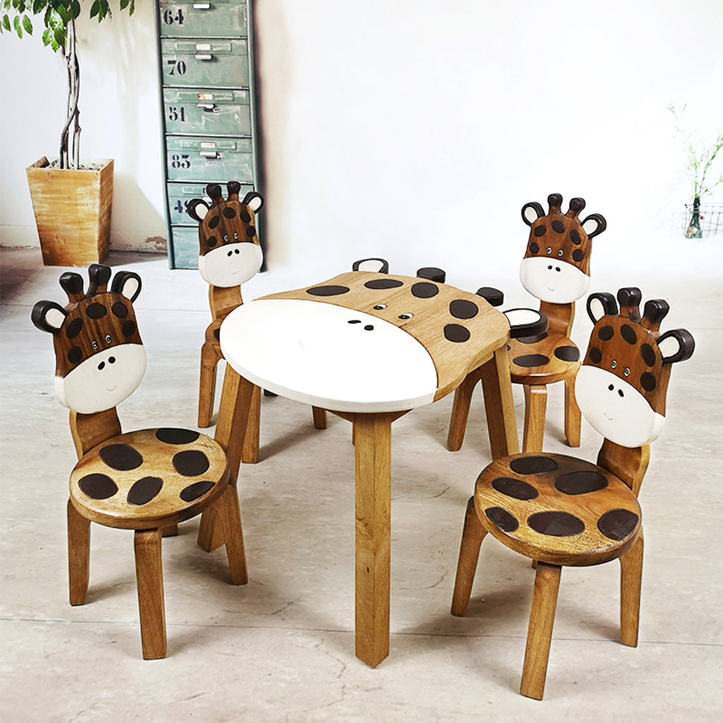 Kids Wooden Table Giraffee