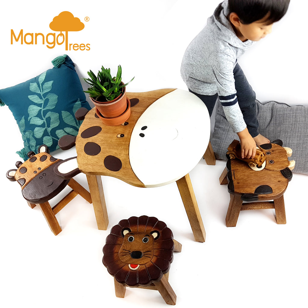 Kids Wooden Table Giraffee