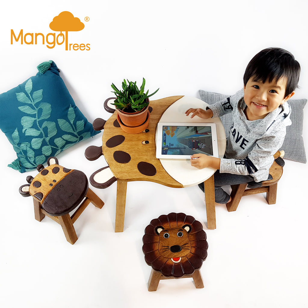 Kids Wooden Table Giraffee