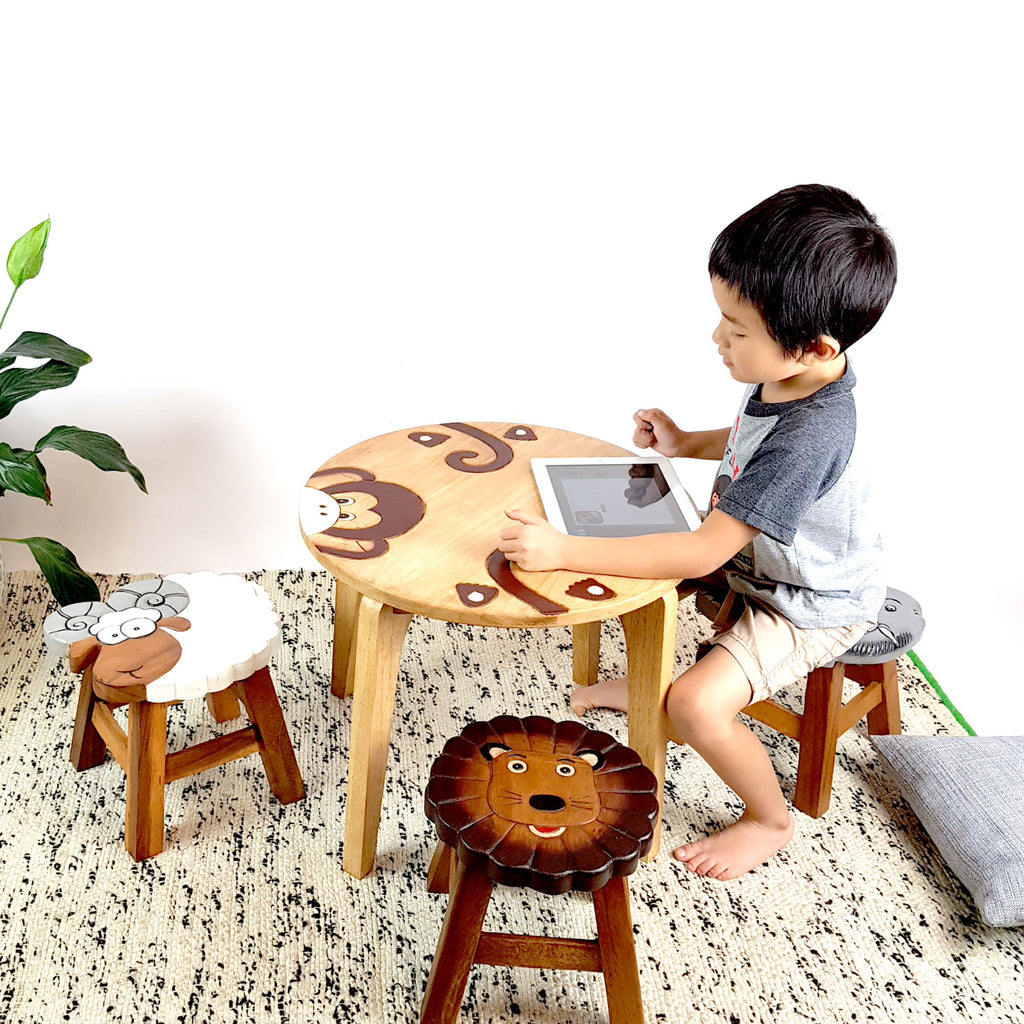 Kids Wooden Table Monkey