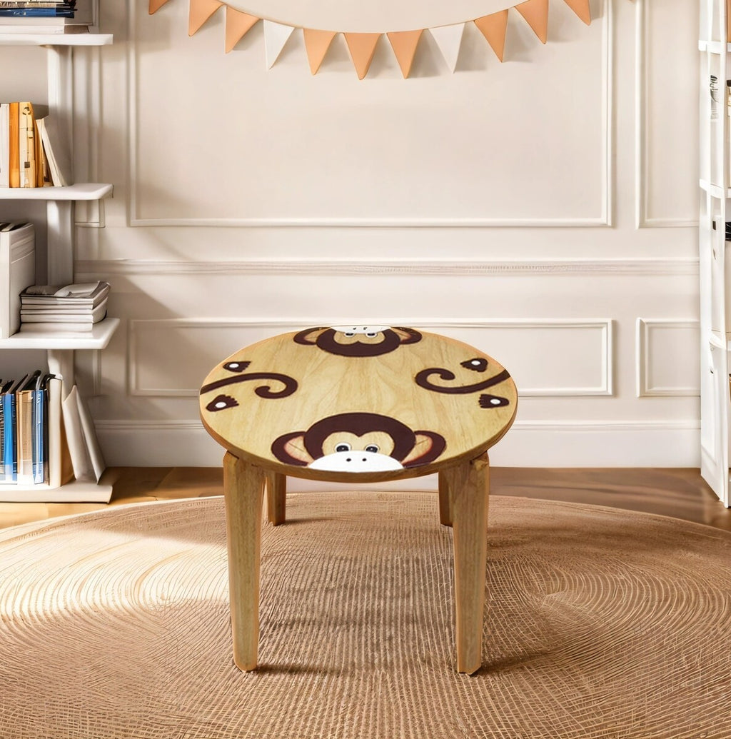 Kids Wooden Table Monkey