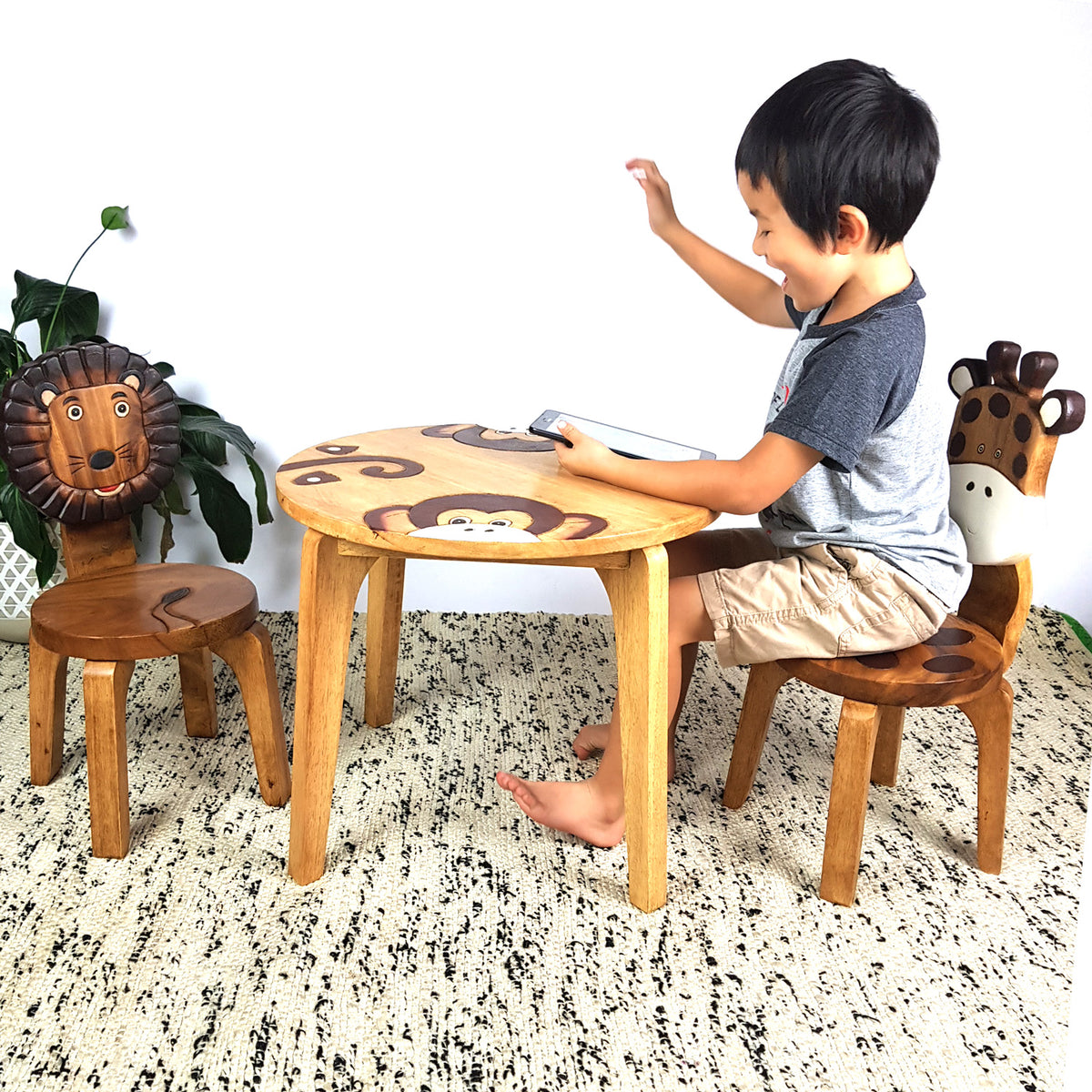Kids Wooden Table Monkey
