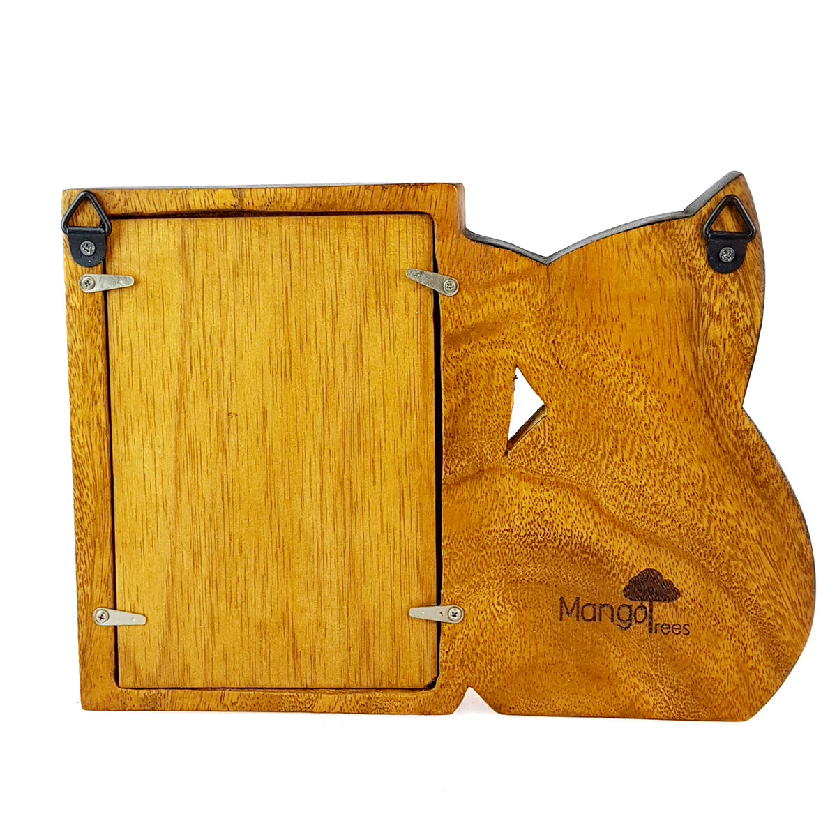 Wooden Photo Frame 6x4 Cat