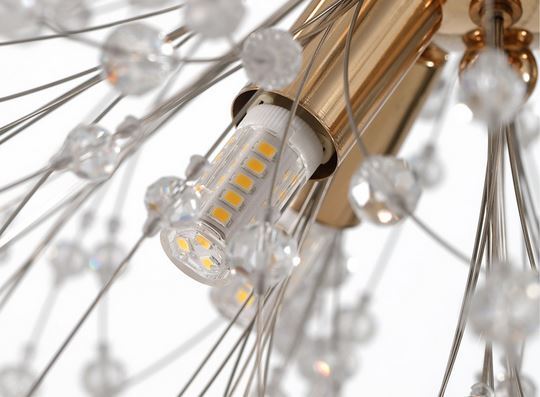 60cm Dia Stainless Steel Frame Firefly Chandelier Ceiling Pendant Light