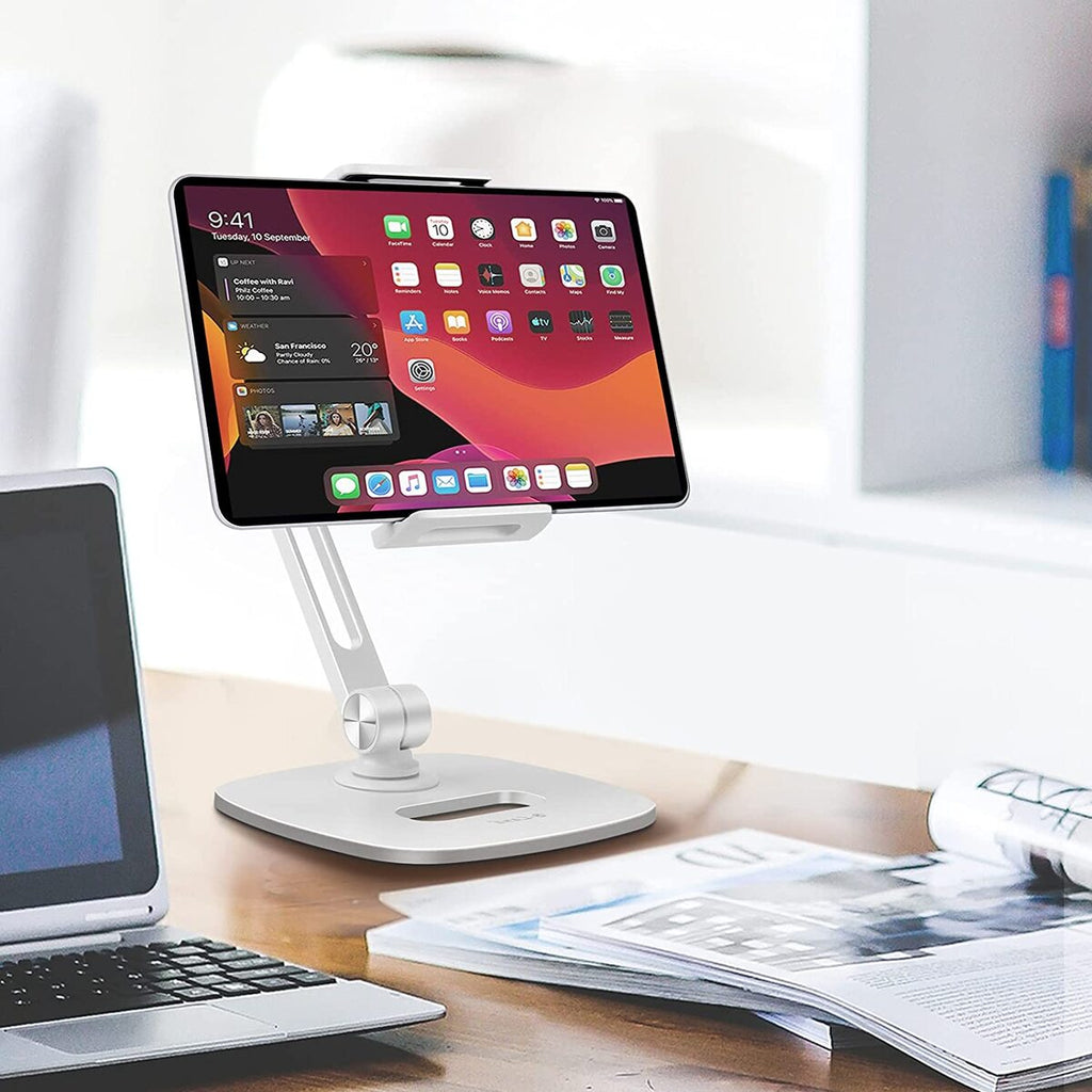 UNIVERSAL Tablet Phone Stand Mount Holder COMPATIBILITY in Silver