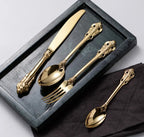 "Harriett" Luxury Cutlery Set of 24 in gold