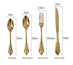 "Harriett" Luxury Cutlery Set of 24 in gold