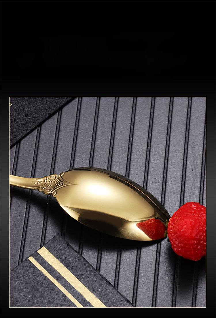 "Harriett" Luxury Cutlery Set of 24 in gold