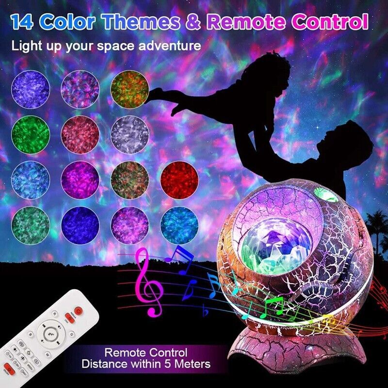 Dinosaur Egg Starry Night Projector and Speaker