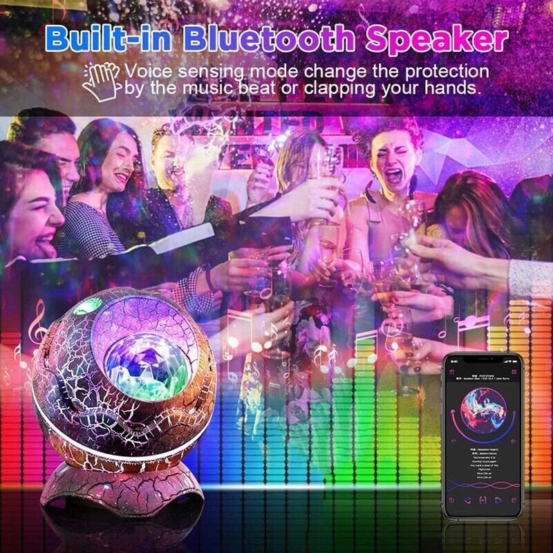 Dinosaur Egg Starry Night Projector and Speaker